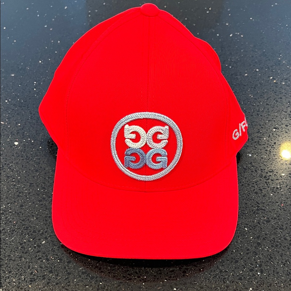 G/Fore Poppy Red Golf Hat with Embroidered Circle Logo